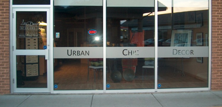 Frosted privacy film for office glass